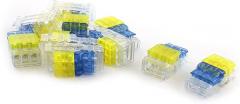 New Lon0167 10pcs 1.5-2.5mm2 Featured to 0.5-0.75mm2 Wire reliable efficacy 3 Ways Push in Cable Wiring I-Clamp Quick Connector Insulated Splice(id:b36 73 64 8e0)