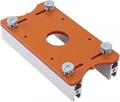 SUNGOOYUE Wood Trimmer Router Base, 2 in 1 Lightweight Compact Aluminum Alloy Slotting Bracket Woodworking Router Base with Dust Proof Hole for 65mm Trimmer