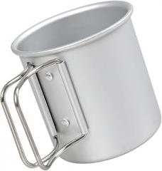 Milisten Collapsible Camping Water Cup and Aluminum Alloy Coffee Mug Portable Outdoor Tea Mug for Hiking and Travel Silver