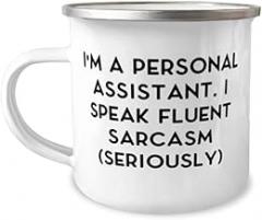 Appreciation Personal assistant Gifts, I'm a Personal., Beautiful Birthday 12oz Camper Mug Gifts For Colleagues From Team Leader, Electronic organizer, Day planner, Address book