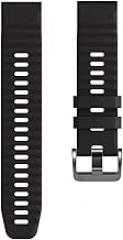 for Garmin Watch Bands 22mm Width Soft Silicone Replacement Band Dedicated Watch Strap for Garmin Fenix 7/Fenix 5/Fenix 6/Fenix 5 Plus/Fenix 6 Pro/Forerunner 935 945 (Color : Preto, Size : 22