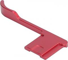 Camera Hot Shoe Thumbs Grip, Aluminum Alloy Thumbs Rest Handle for GR2 X70 - Ergonomic Design, CNC Processing, Comfortable Grip for Photography (Red)