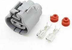 1 Set Female Male Auto 2 Pin Electronic Fan Connector Waterproof Use DJ7021Y-4.8-11 DJ7021Y-4.8-21(Dark Grey)