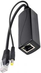 POEs Adapter Cable RJ45 DC5.5x2.1mm Power Over Ethernet Adapter Injectors Splitter 30W for Camera