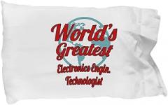 Electronics Engin. Technologist Gifts - Pillowcase For Retired Or Graduating Electronics Engin. Technologist - Creative and Soft Pillow Case For Electronics Engineer Techno Worker - Appreciation