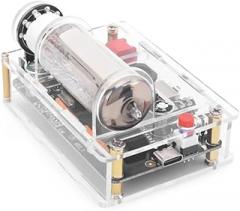 Electronic Tube Driver Board, Low Voltage 6E2 Tube Drive Plate, USB Rechargable Nostalgic VU Meter Level Indicator Board with Dynamic Light Adjustment and Sound Pickup