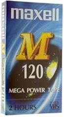 Maxell M120 VHS Video Cassette