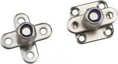 Stainless Steel 360 Degree Positionable Damping Hinge Electronic Device Brackets 1Pcs(Square,0.5N.m)