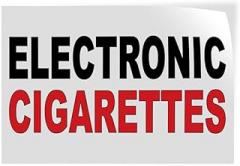 Decal Stickers Multiple Sizes Electronic Cigarettes Black Red Industrial Vinyl Safety Sign Label Business 7x5Inches