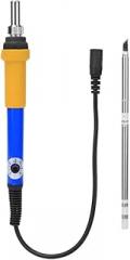 Electric Soldering Iron Adjustable Temperature Fast Heating DIY Kits 200 400℃ DC12 24V Welding Tool for Electronics Repair Hobbyists Black White Blue (blue+yellow)