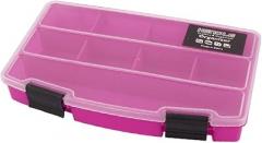 NEW LON0167 Fuchsia Hard Plastic 9 Slots Electronic Components Storage Case Box Organizer(Fuchsia Hartplastik 9 Steckplätze Elektronische Komponenten Aufbewahrungsbox Box Organizer