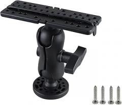 Electronic Fish Mount Base Swivel Ball Mount Kayak GPS Plate Rotating Fishing Boat 360 Degree Supporter