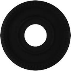 Classic Black Round Ceiling Medallion | Vintage-Inspired Decorative Light Fixture Cover | Easy Installation | 315mm Outer Diameter