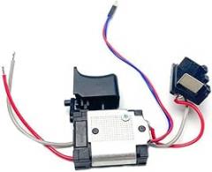 Trigger Switch for Cordless Electric Drill with Speed Controller and Dustproof Push Button, Replacement Part Compatible with Electric Hand Drills and Power Tools