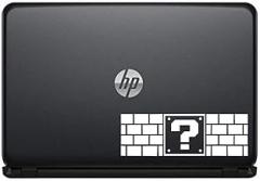 Brick Game Question Vinyl Decal Sticker for Computer MacBook Laptop Ipad Electronics Home Window Custom Walls Cars Trucks Motorcycle Automobile and More (White)
