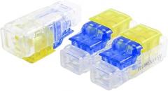 New Lon0167 3 Pcs Featured 1.5-2.5mm2 to 0.5-0.75mm2 reliable efficacy Wire Double Ways Push in Cable I-Clamp Quick Wiring Connector Insulated Splice(id:d40 c4 10 3c