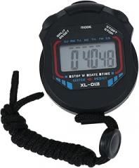 2pc Sports Timer Black Multi-Function Electronic Stopwatch with Split Feature Lightweight Outdoor Movement Timer