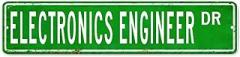 Electronics Engineer Custom Street Sign Metal Sign Electronics Engineer Decor Electronics Engineer Gift Rustic Wall Art Farmhouse Decorative Sign For Bedroom Living Room Front Porch