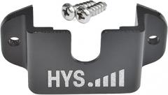 HYS Single Side Radio Car Mount, Universal Amateur CB Radio Microphone Mic Hanger Holder Mounting Kit with Screws for Handheld CB & VHF UHF Handheld Radios&Shoulder Speaker Mic(Black-1pc)