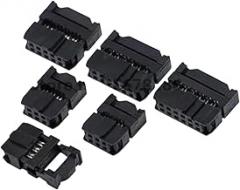 10set FC-6P FC-8P FC-10P FC-14P FC-16P to FC-40P IDC Socket Dual Row Pitch 2.54mm IDC C0innector Cable Socket New 2026 High for Reliable Electronic Component, Precision, Stable Performance
