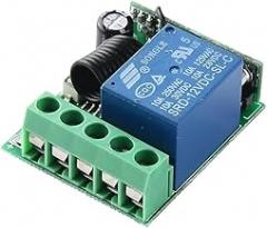 433 Mhz Te Control Switch DC 12V 1CH Relay Receiver Module And Transmitter Electronic Lock Diy - (Color: 1201A/ Voltage: 12V)