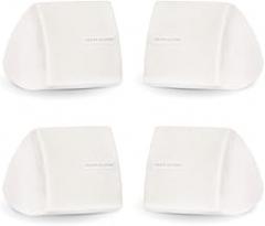 Theater Solutions TS30W Mountable Indoor Speakers White Bookshelf 2 Pair Pack