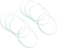 CoCud Watch Crystal Len Glass, 27.5mm Dia. Optical Glass Single Dome Face Crystals Replacement Lens Clear - (Applications: for Watchmaker Repair Electronic Mechanical Watch), 8-Pieces