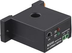 AC Current Sensing Switch – Self-Powered Induction Relay for Drill Line Current Monitoring, Adjustable Threshold 0.2–30A, Non-Electronic ABS Housing, 0.3A @ 240V AC/DC(M3050)