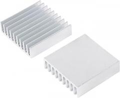 50Pcs/1pc 35 * 35 * 10mm Aluminum Alloy Heatsink Radiator Heat Sink Electronic Chip IC Cooling Radiator Cooler for CPU RAM GPU PCB(Black,Model 1pc)