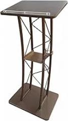 Floor Lectern Podium Stand,Standing Desk with Open Storage Shelf,Laptop Computer Book Holder,150kg Load Capacity for School Office Conference(Color1)