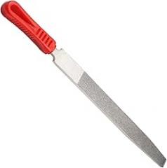 Auniwaig 10-Inch Diamond Coated Flat File Plastic Handle Hand Tools for Grinding Polishing on Glass, Stone, Marble, Rock, Bone 1PCS