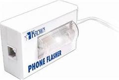 Phone Flasher LED Light, Corded Telephone Alert, Visual Ring Indicator, Loud Environments, Hearing Assistance