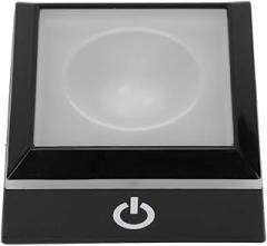ZJchao 3D LED Light Base Display Stand Square Holder with Builtin Electronic Integrated Circuits, Black Base, USB or AAA Batteries, for Crystal, Art Glass, Acrylic, Jewelry and