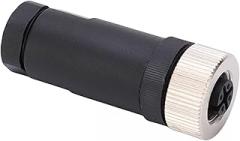 N2K Connector, NMEA 2000 M12 Female 5-Pin Field Installable Plug with External Thread, Compatible with Lowrance Marine Electronics Network Backbone Cable