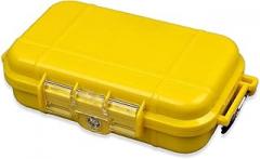 Wokyo Waterproof Dry Box Hard Shell Storage Case Transparent Survival Container with Adjustable Cushion Pad Shockproof Crush Resistant ABS PC Protective Holder for Electronics Camera Marine Gear