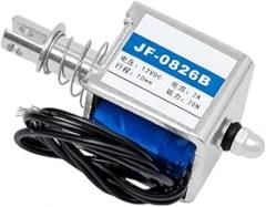 1PCS JF-0826B DC6V 12V 24V Open Frame Solenoid 10mm Stroke Push Pull Type Electronic DC Electromagnet 20N Force New for Arrival 2025 High for Quality