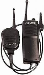 Forum Novelties Police Walkie Talkie Set, Black, Standard (Non-functioning)