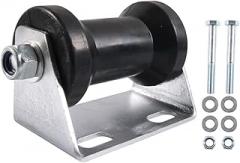 5 Inch Boat Trailer Keel Roller Assembly Kit - Galvanized Steel Bracket & Hard Rubber Roller Small Yachts and Fishing Boats
