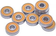 695-2RS Orange Sealed Bearing 5 * 13 * 4 Mm Miniature Ball Bearings 5Pcs
