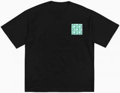 BASTU Seamless Patterns for Electronic Tablets Cotton T-Shirt for Men Women Short Sleeve Tee Shirts Black