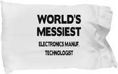 Electronics Manuf. Technologist Pillowcase - Gifts For Electronics Manuf. Technologist, Perfect Electronics Manufacturing Techno Worker Appreciation Gift - Creative and Soft Pillow Case For Gradu