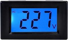 Small LCD AC Digital Electronic Ammeter Digital Display Voltmeter AC100A AC50A Current Instrument Tool(Black AC 50A)