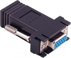 1pcs Vga15 15pin Male Female C0innector to Rj45 Female Adaptier D-Sub Rs232 Com Port to LAN Ethernet Port Converter New 2026 High for Reliable Electronic Component, Precision, Stable Performance