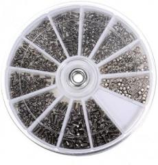 12 Kinds of Small Stainless Steel Screws Electronics Assortment Kit