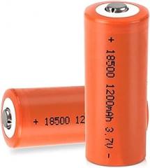 【2 Pack】 3.7V Rechargeable, 1500mAh, 18 * 50mm 3.7 Volt Button top 10A for Doorbells, s, s SSS