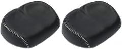 Aboiled 2X Wide Comfortable Bike Seat - Ergonomic Noseless Bicycle Saddle for Extra Comfort & Support