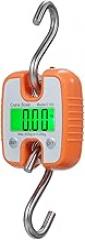 Mini Digital Crane Scale 300kg Hanging Scale High Precision Handheld S-Shaped Barb Crane Scale with LCD Display Electronic Portable Crane Scale 3 Units Conversion for Farm Hunting Fishing Luggage