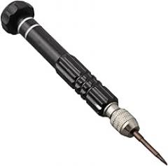 5-in-1 Magnetic Screwdriver Set with 6 Precision Bits, Chrome Vanadium Alloy Steel Repair Tool Kit for iPhone, Mobile, Watch, and Electronics(Black)