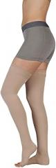 Juzo Soft Thigh High Petite Open Toe 20-30mmHg, V, Beige