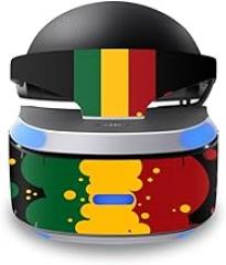 MightySkins Skin Compatible with Sony Playstation VR wrap Cover Sticker Skins Rasta Flag